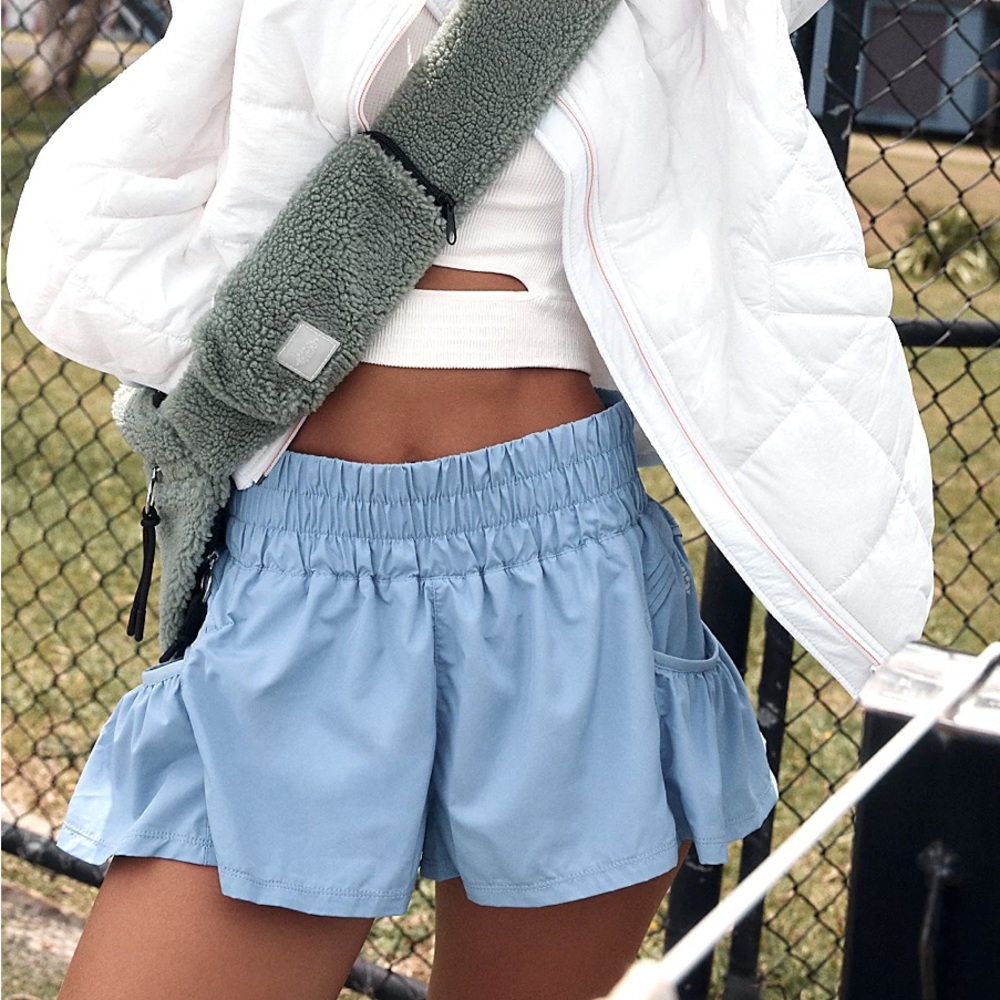 FP Movement by Free People Light Blue Athletic Shorts